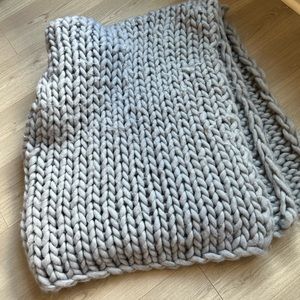Crocheted large blanket
